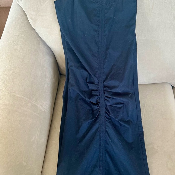 XCVI Navy Blue gathered and flared Pants - Picture 3 of 12